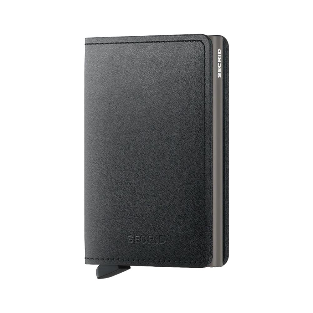 'Secrid Slimwallet - Mirum Plant-Based (Non-Leather)' in 'Black' colour