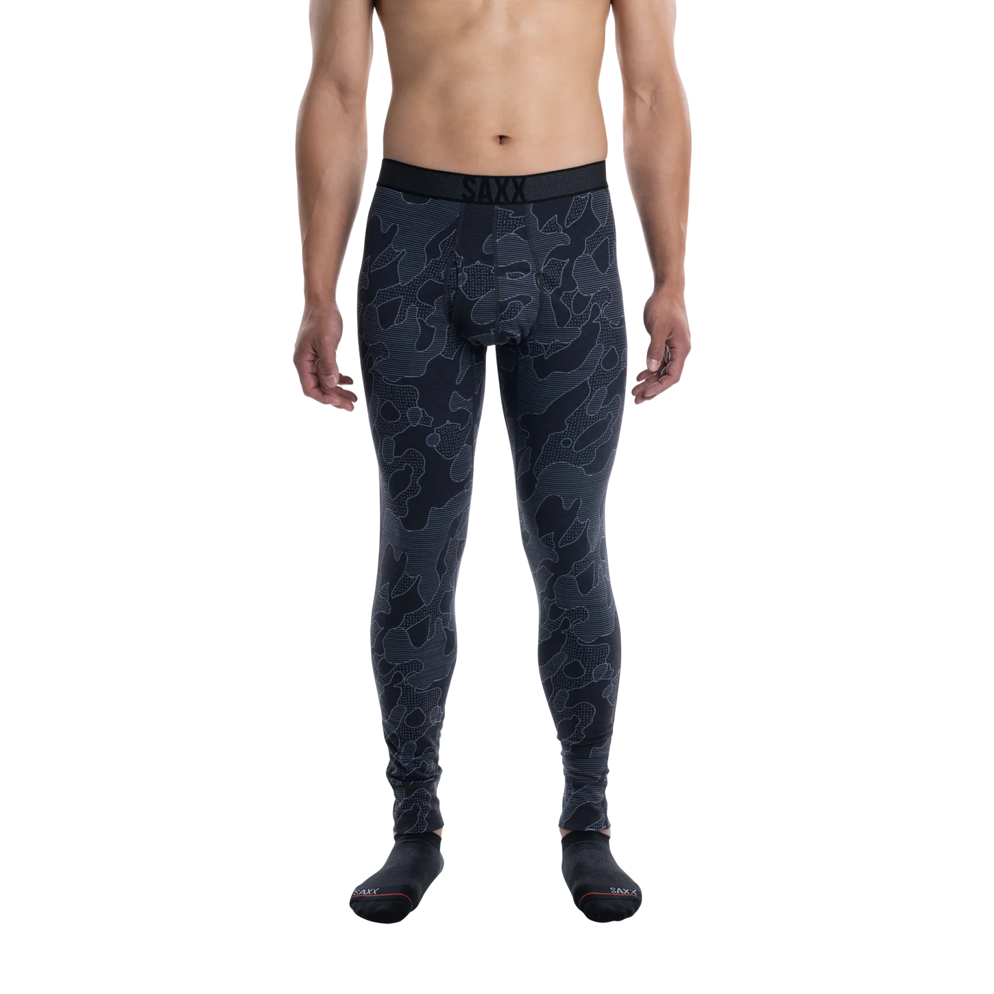 'SAXX Roast Master Mid Weight Tights' in 'Po Mo Camo' colour