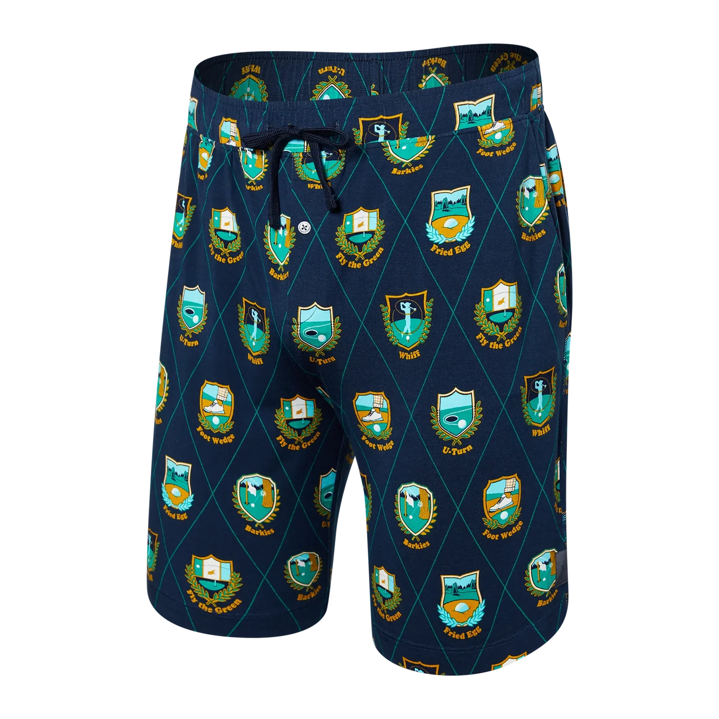 'SAXX 22nd Century Silk Shorts' in 'Navy' colour
