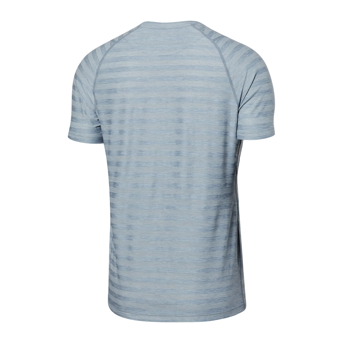 'SAXX Droptemp Cooling Mesh Crew Tee' in 'Mid Grey Heather' colour