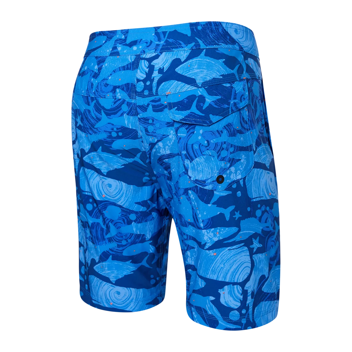 'SAXX Betawave 9" Swim Shorts' in 'Navy Voyagers' colour
