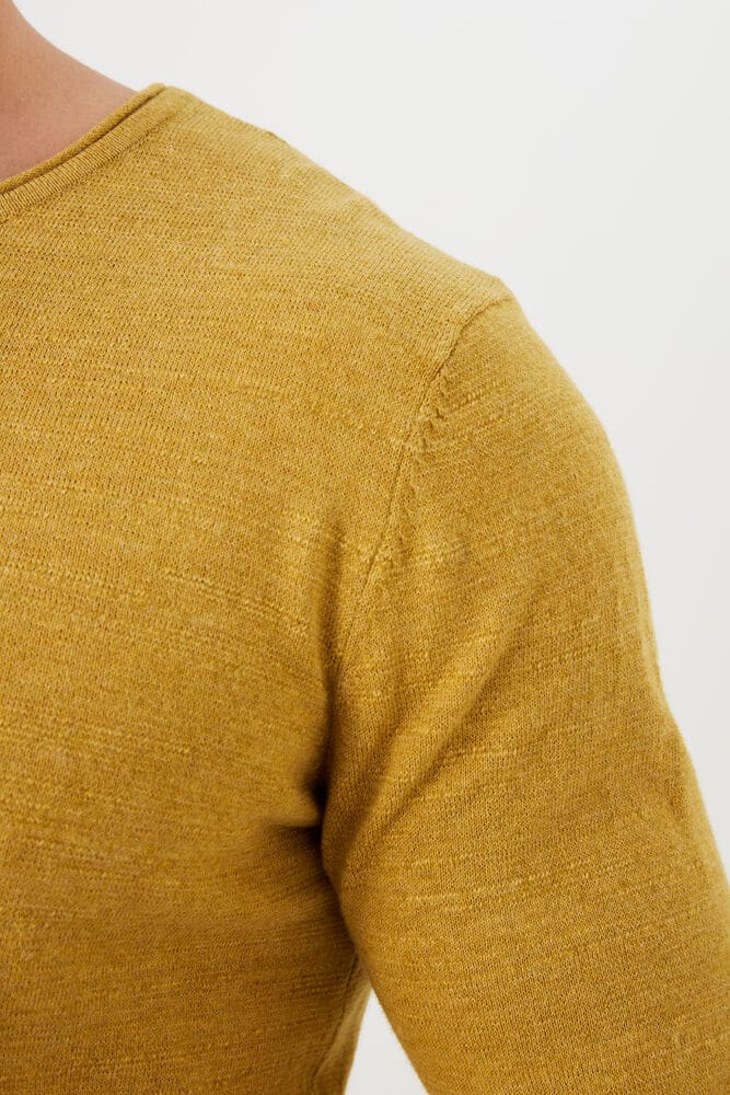 'Garcia Z1086 Knit Pullover Sweater' in 'Dandelion' colour