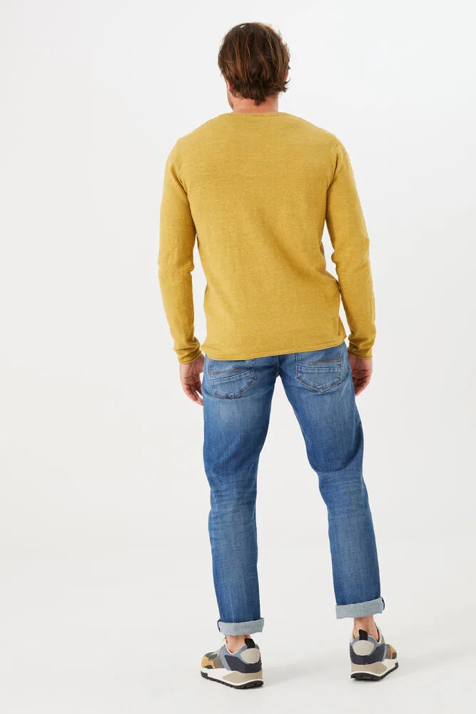 'Garcia Z1086 Knit Pullover Sweater' in 'Dandelion' colour