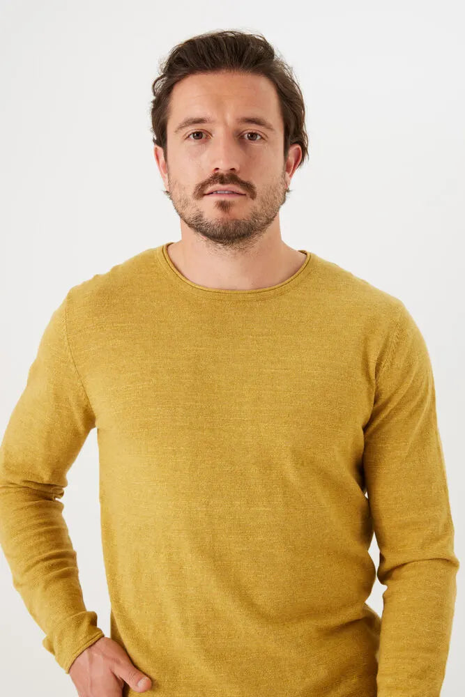 'Garcia Z1086 Knit Pullover Sweater' in 'Dandelion' colour