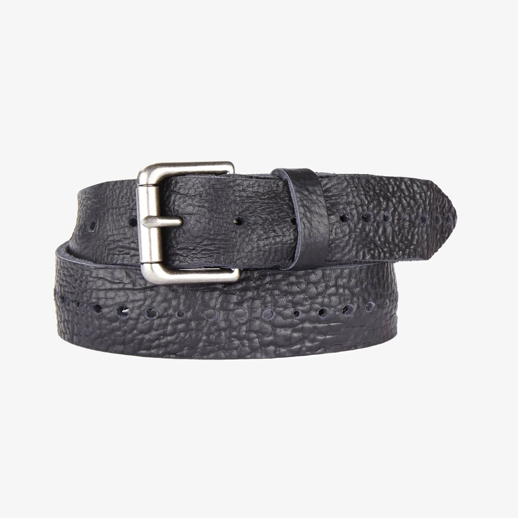 Brave Leather Anda Raw Washed Belt Black