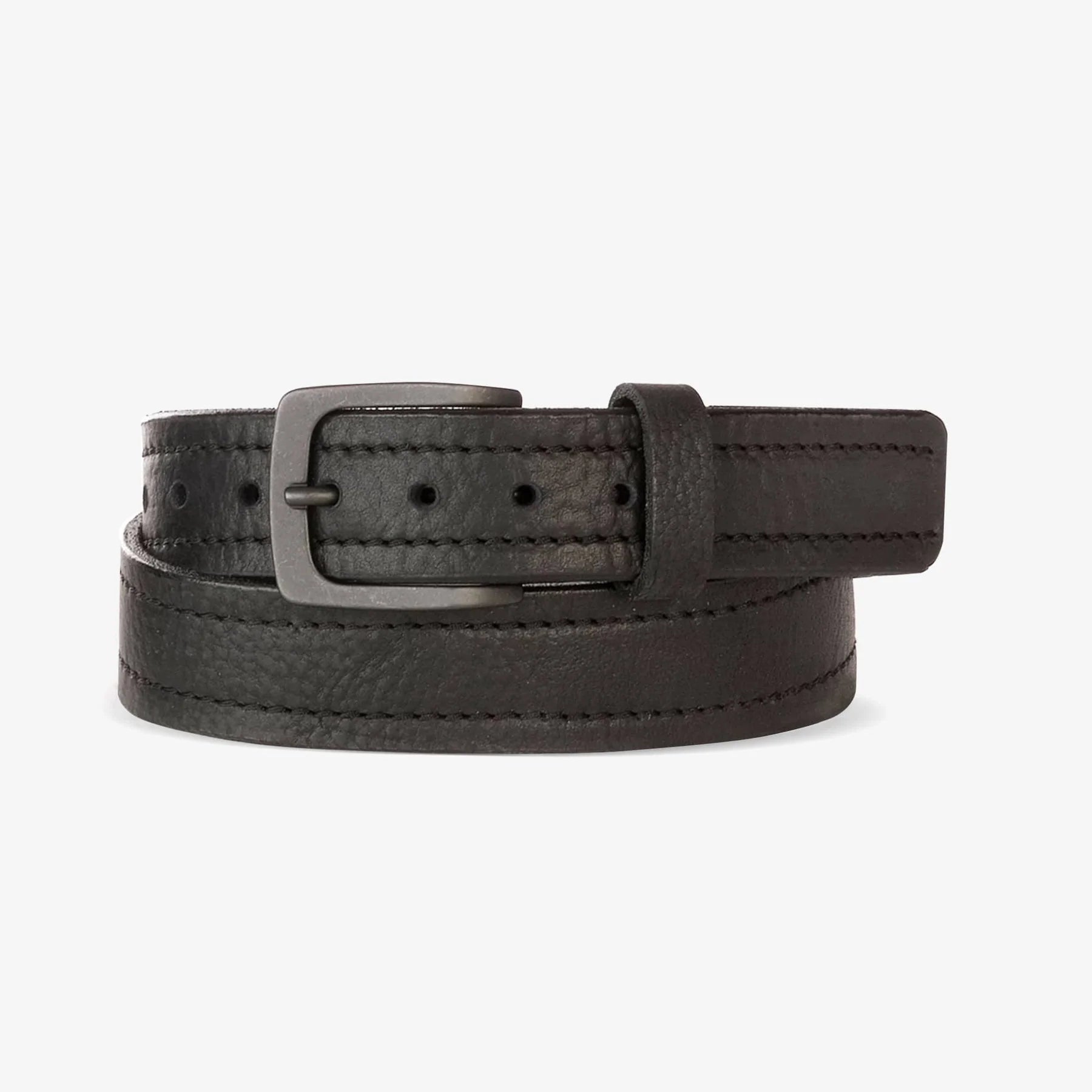 Brave Leather Golas Raw Washed Belt Black