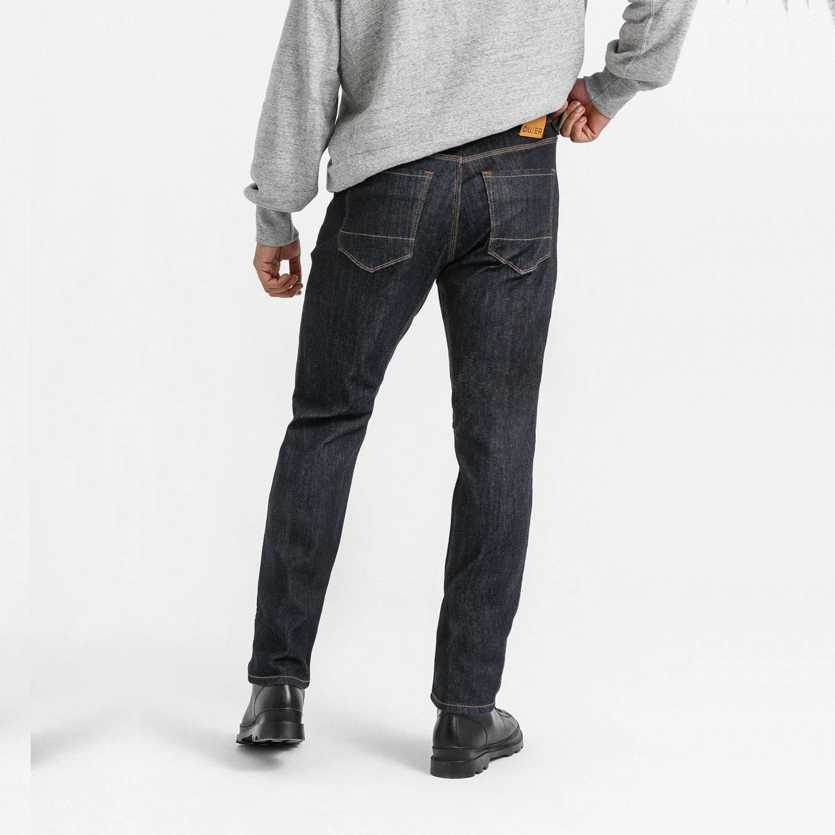 'Du/er Fireside Denim Relaxed Jean' in 'Heritage Rinse' colour