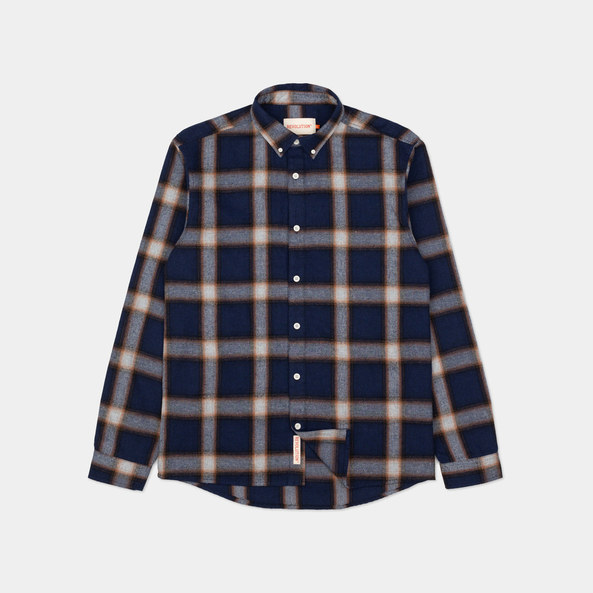 'Revolution 3893 Button-Down Shirt' in 'Navy' colour