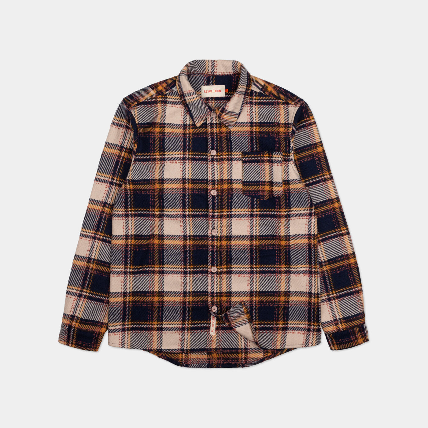 'Revolution 3901 Casual Overshirt' in 'Off White' colour