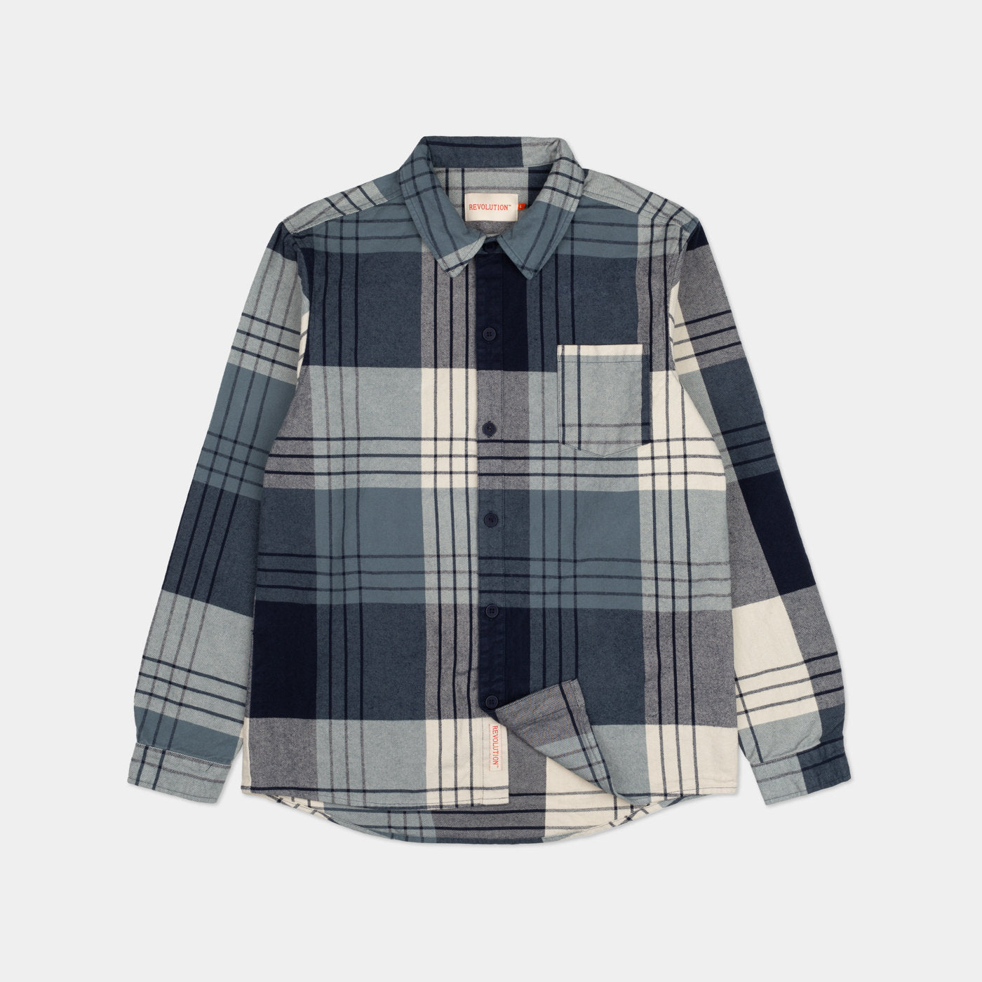 'Revolution 3910 Casual Overshirt' in 'Navy' colour