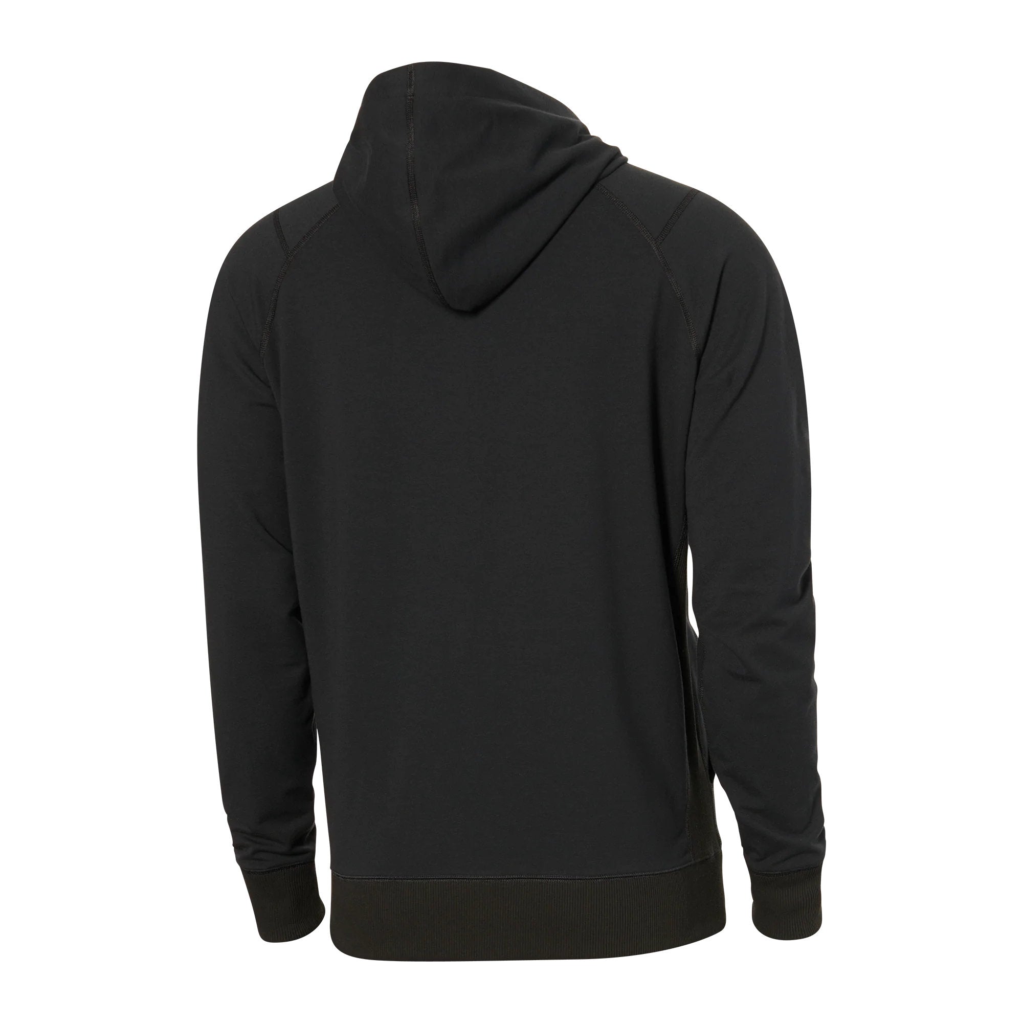 'SAXX Down Time Full-Zip Hoodie' in 'Black' colour