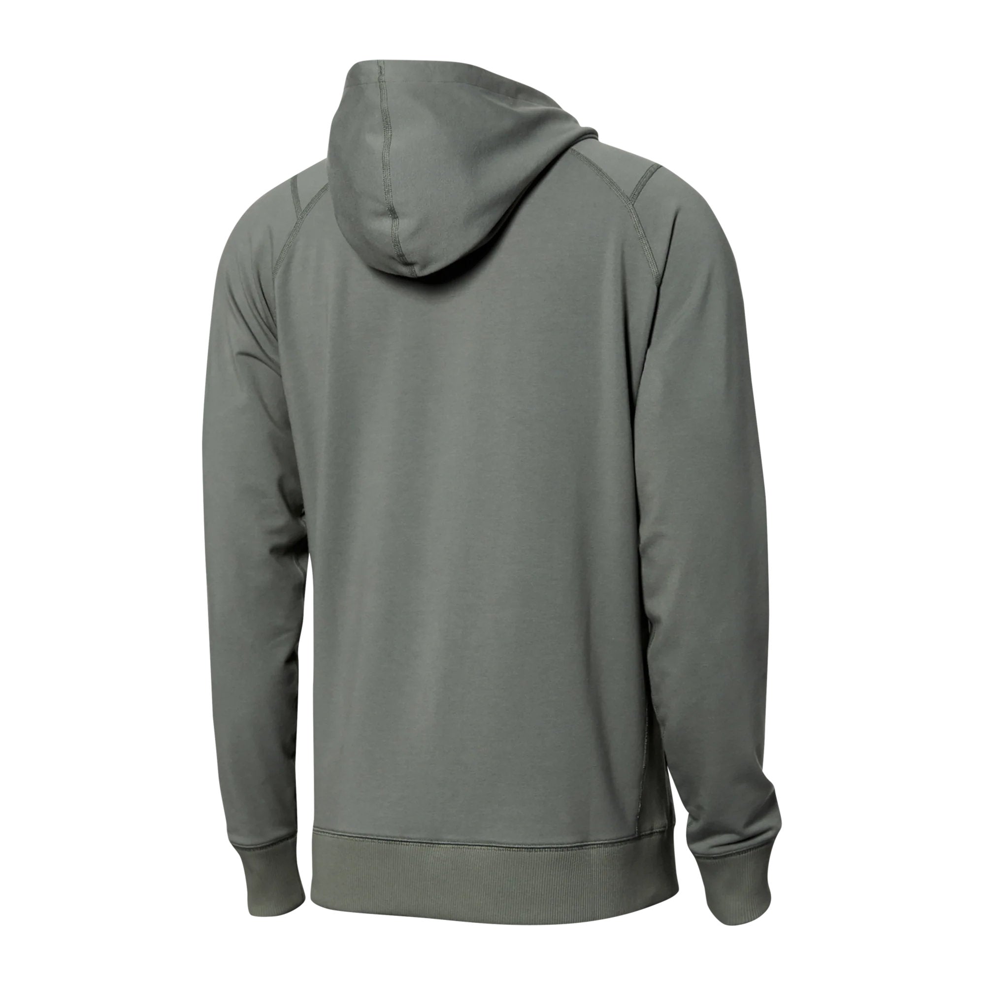 'SAXX Down Time Full-Zip Hoodie' in 'Cargo Grey' colour