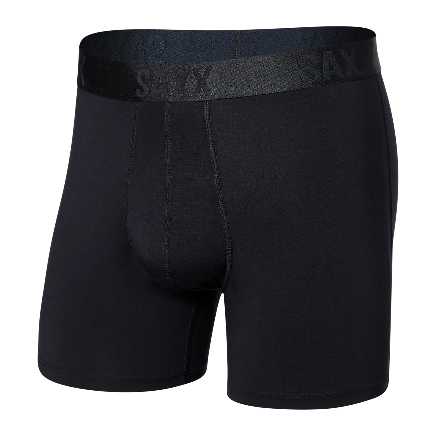 'SAXX 22nd Century Silk Boxer Brief - Black' in 'Black' colour