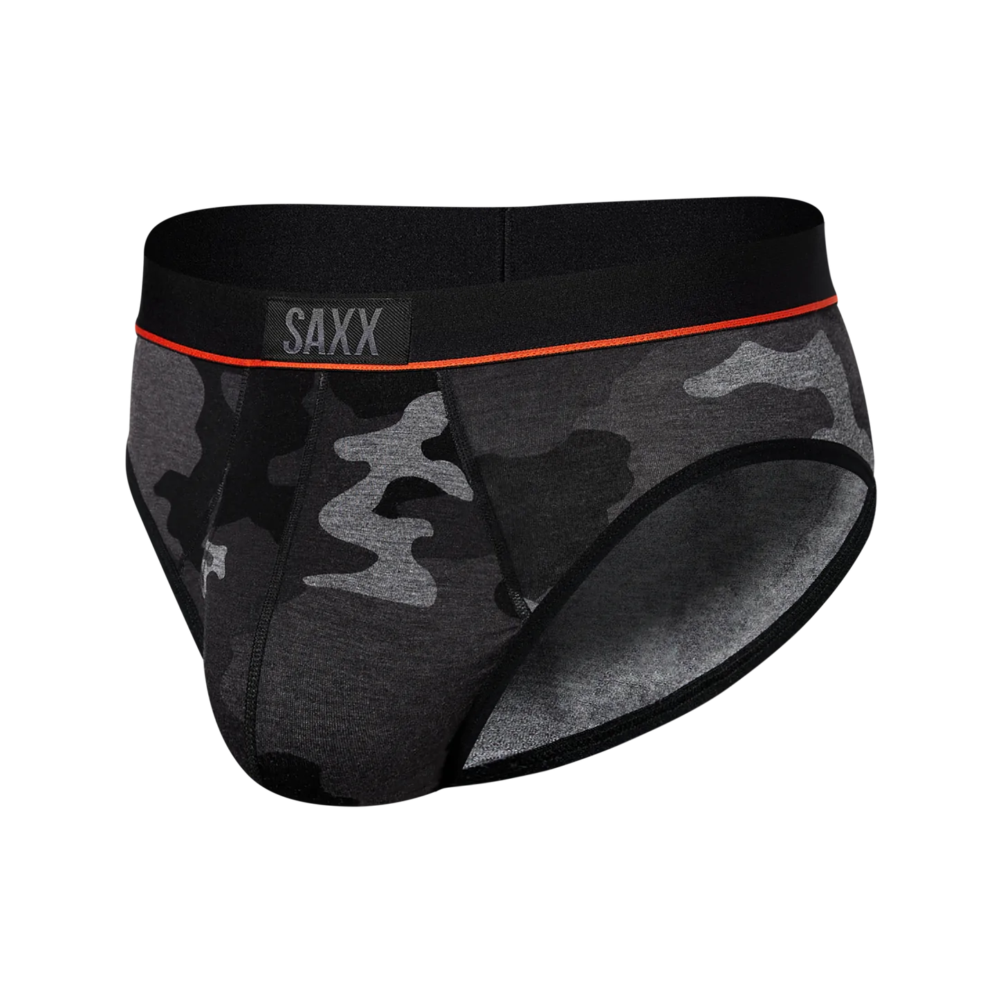 'SAXX Ultra Super Soft Brief - Supersize Camo' in 'Black' colour