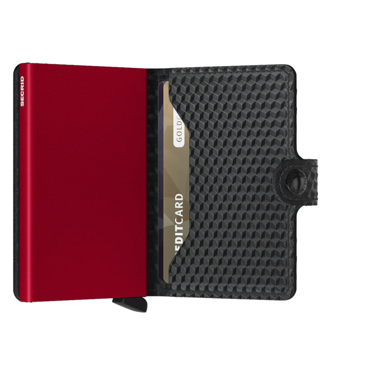 'Secrid Miniwallet - Cubic' in 'Black-Red' colour