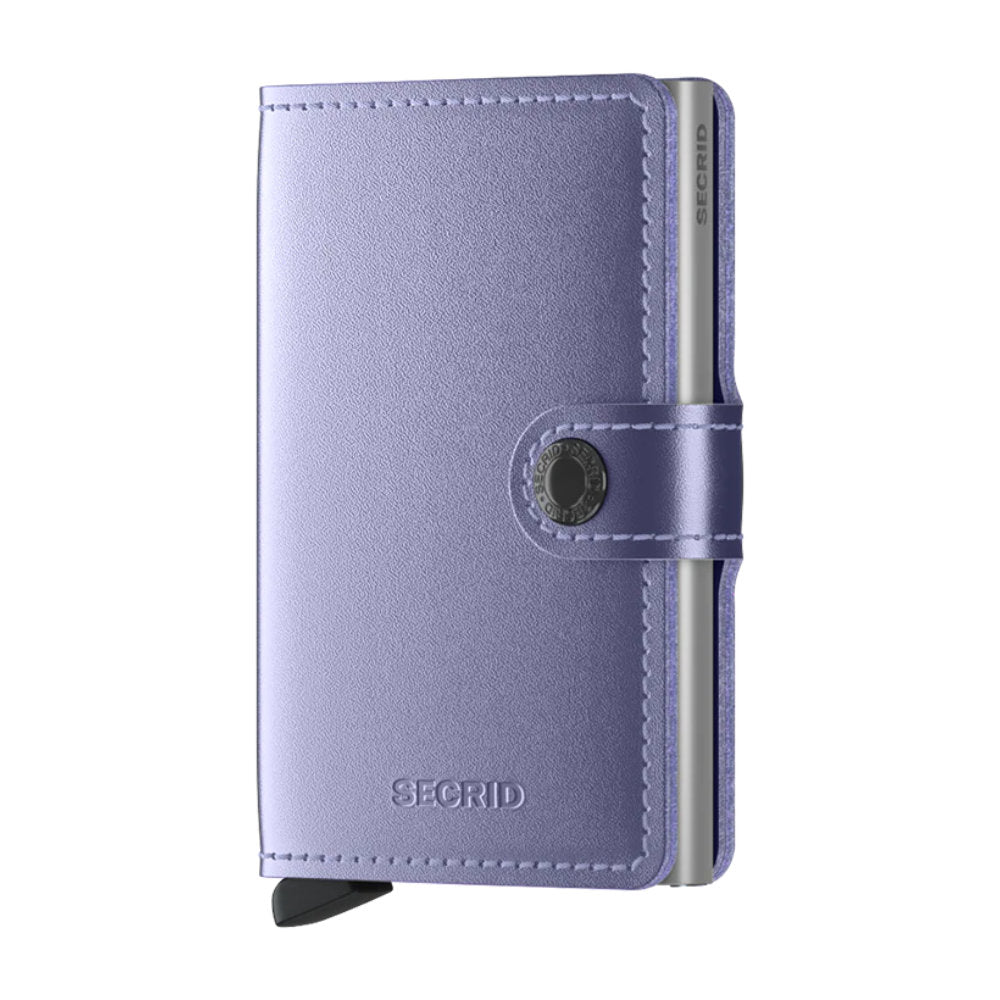 'Secrid Miniwallet - Metallic' in 'Lilac' colour