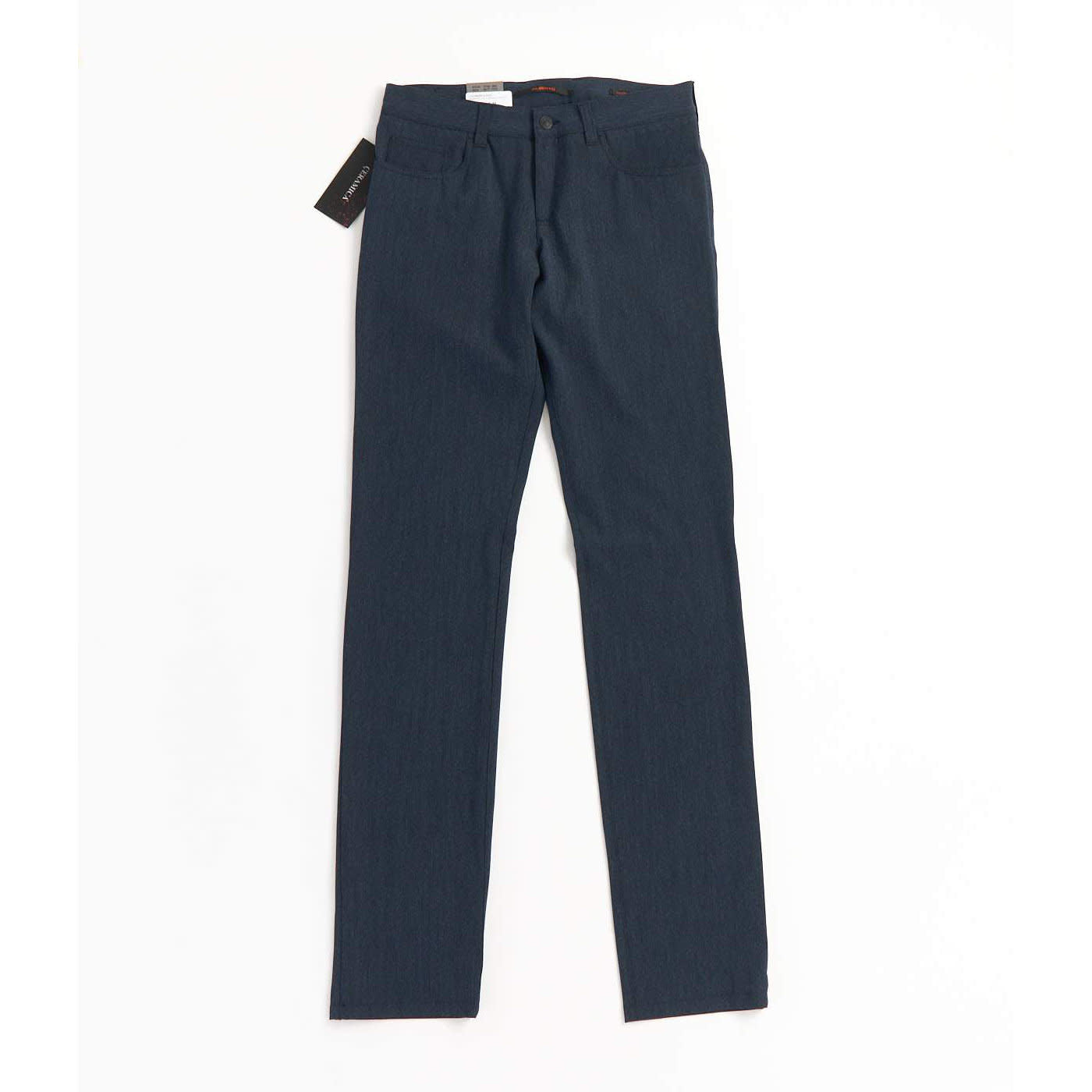 'Alberto Pipe Regular Slim Fit Ceramica Dress Pants' in 'Blue' colour