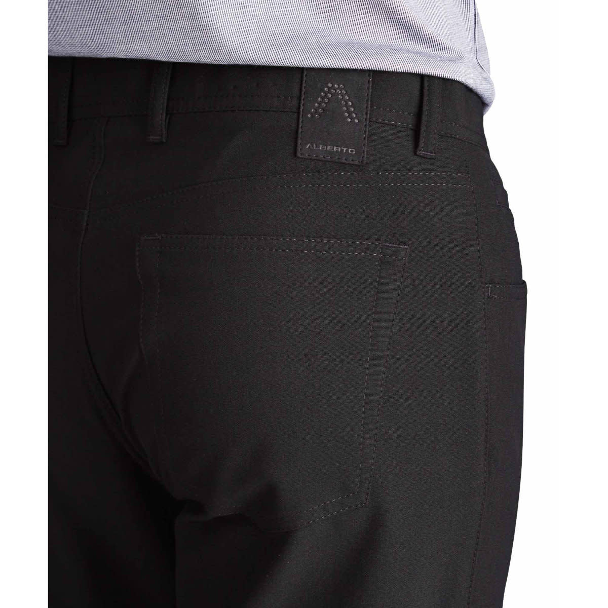 'Alberto Stone Modern Fit Ceramica Dress Pants' in 'Black' colour