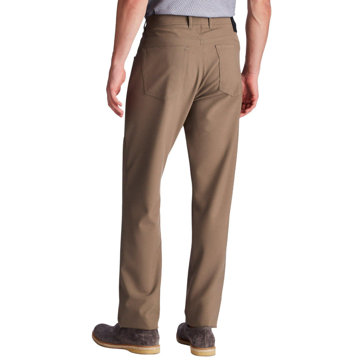 'Alberto Stone Modern Fit Ceramica Dress Pants' in 'Caramel' colour