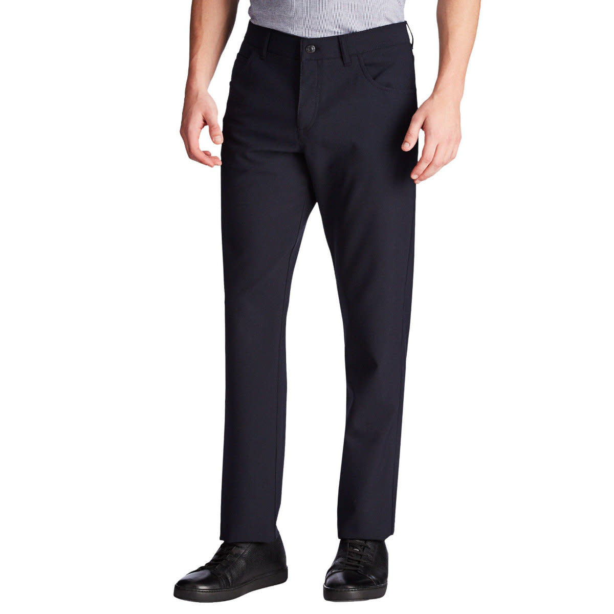 'Alberto Stone Modern Fit Ceramica Dress Pants' in 'Navy' colour