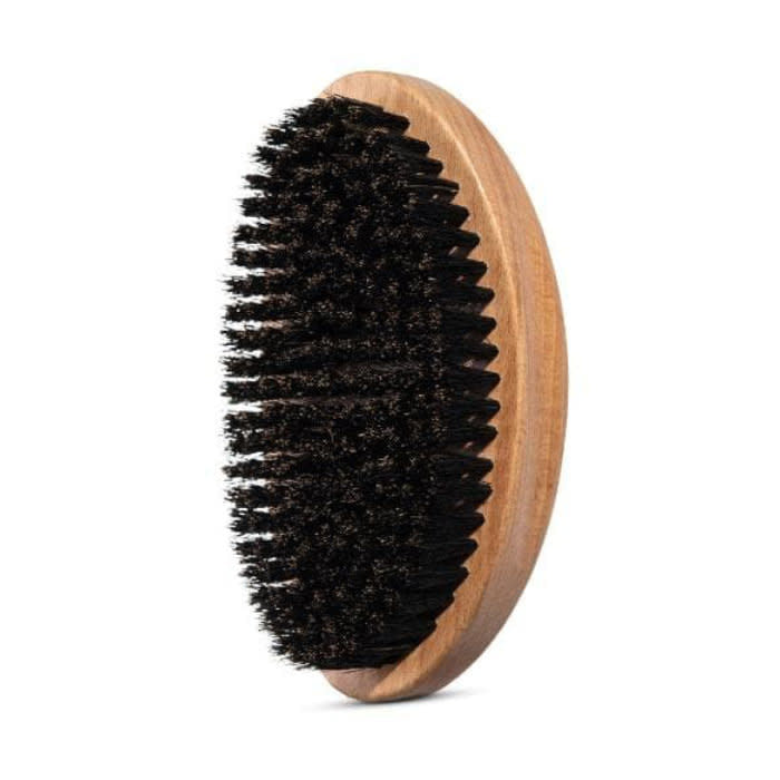 'Big City Beards Genuine Boar Mane Wooden Beard Brush' in 'Brown' colour