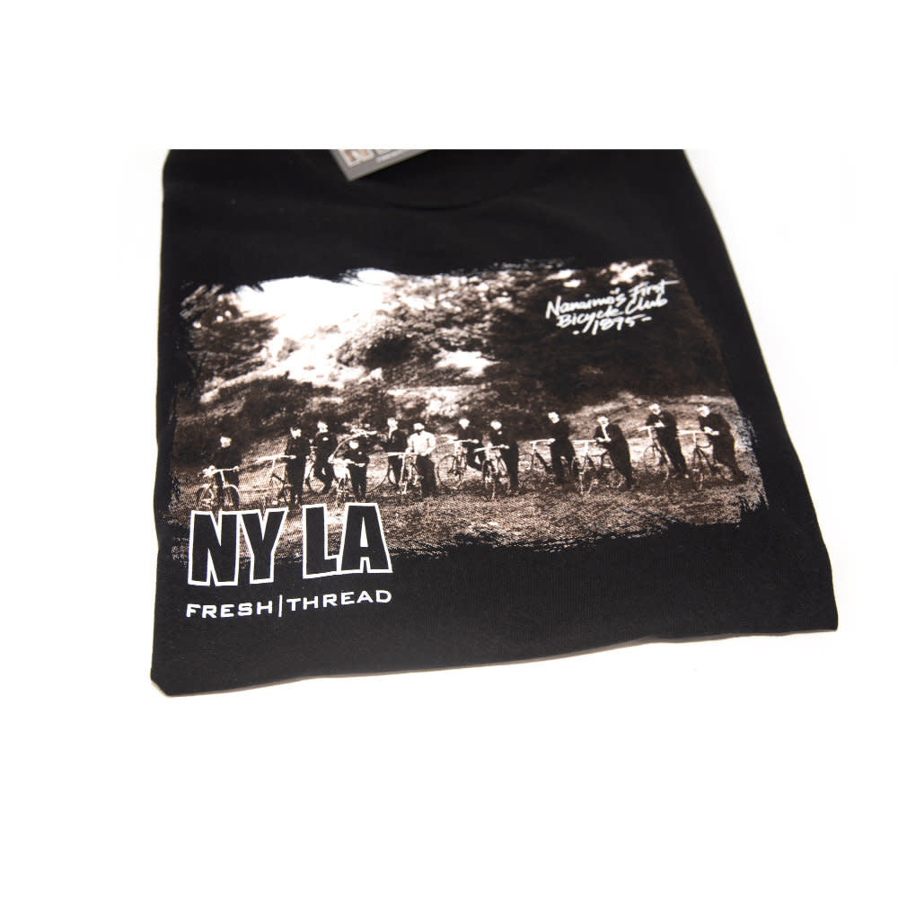 'NYLA Fresh Thread Nanaimo Heritage Tee - Bicycle Club' in 'Black' colour