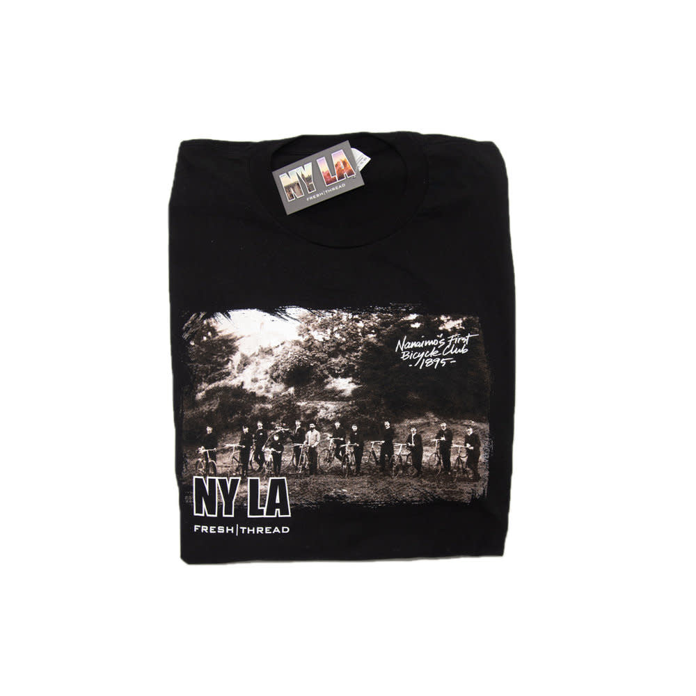 'NYLA Fresh Thread Nanaimo Heritage Tee - Bicycle Club' in 'Black' colour
