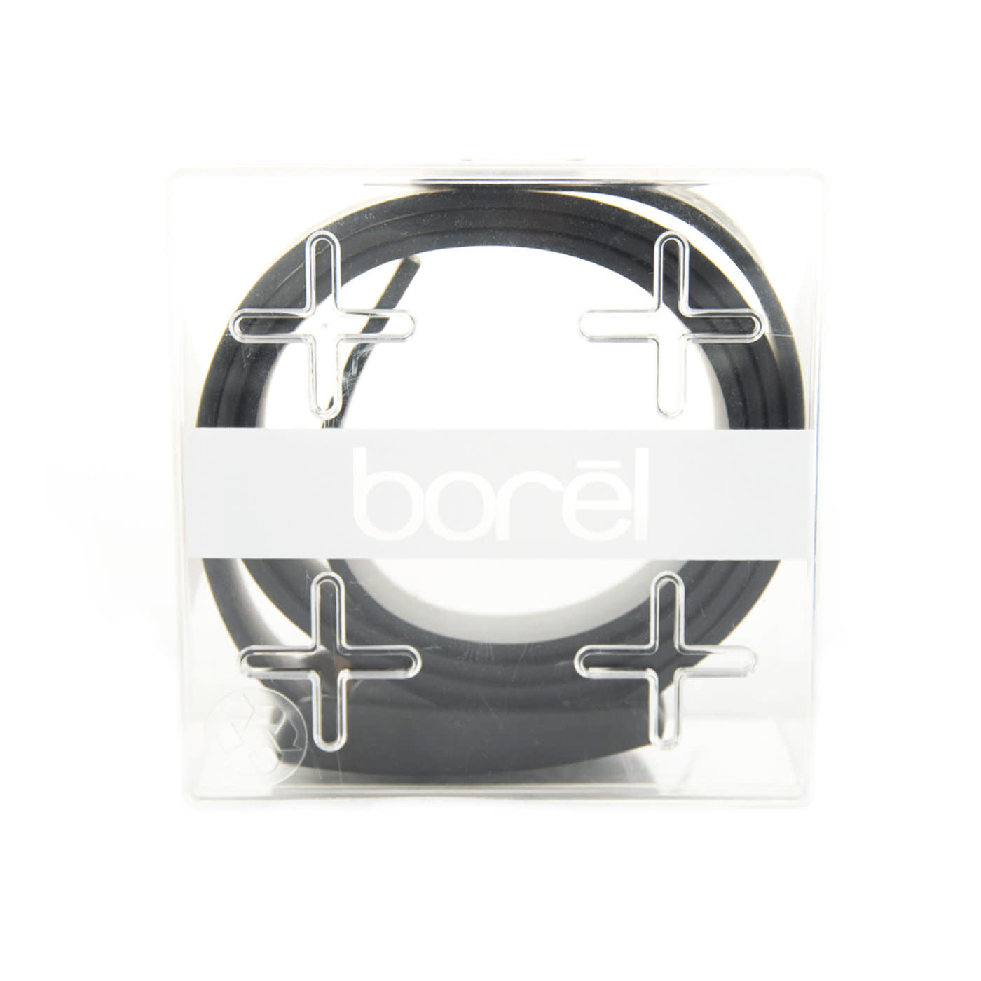 'Borel Nickel Free Silicone Belt' in 'Black' colour