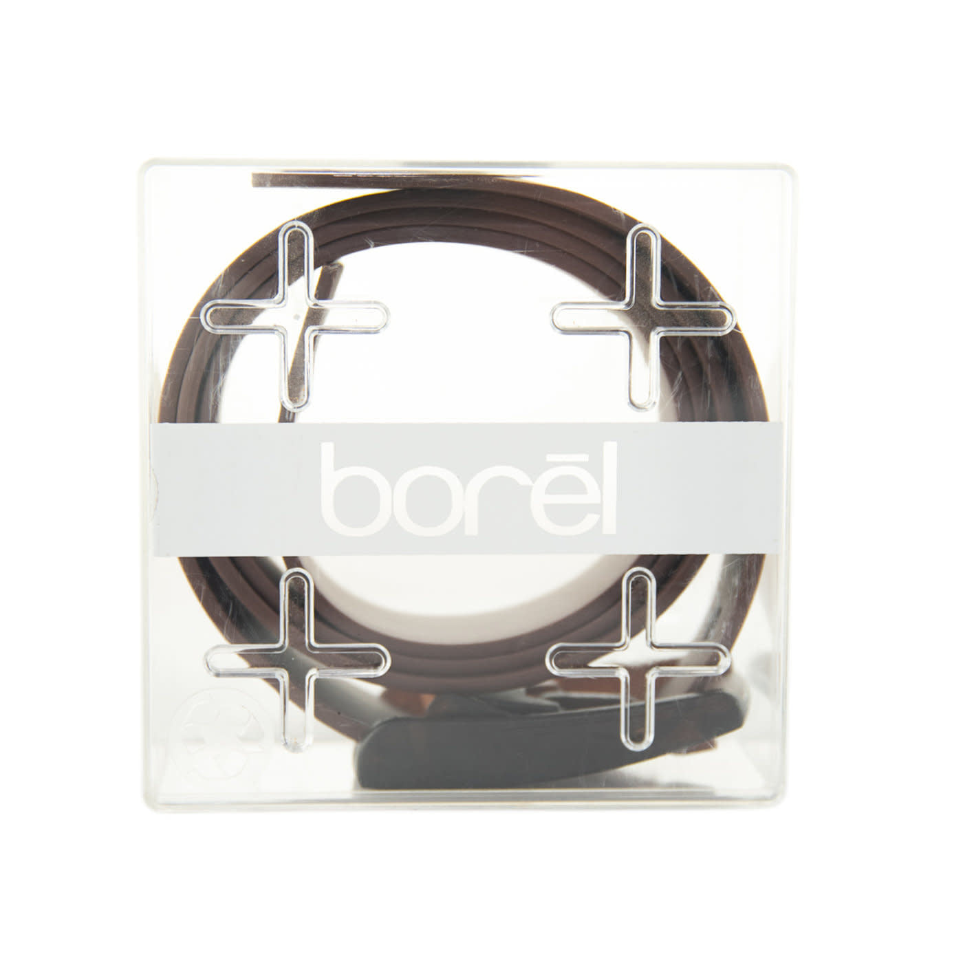 'Borel Nickel Free Silicone Belt' in 'Brown' colour