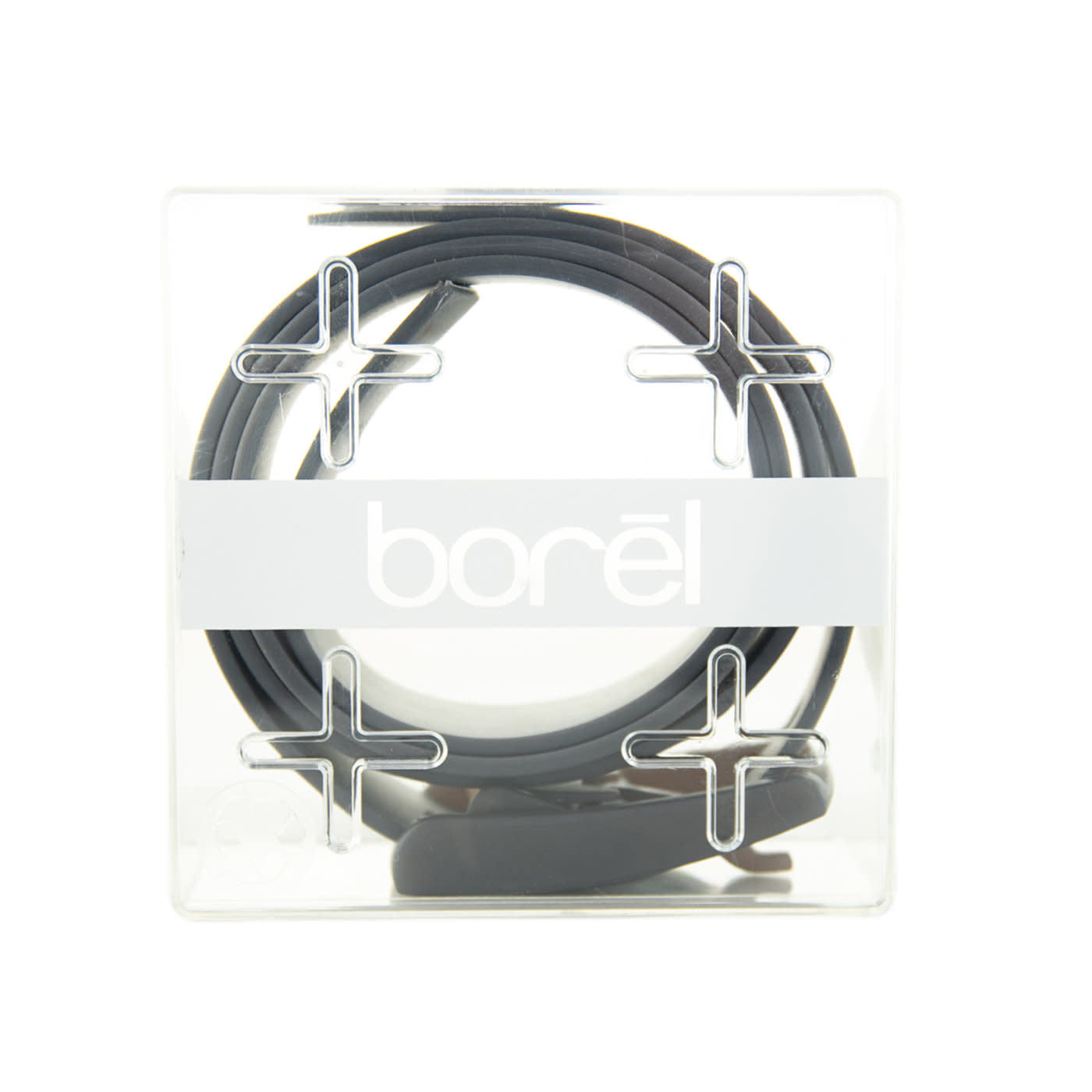 'Borel Nickel Free Silicone Belt' in 'Grey' colour