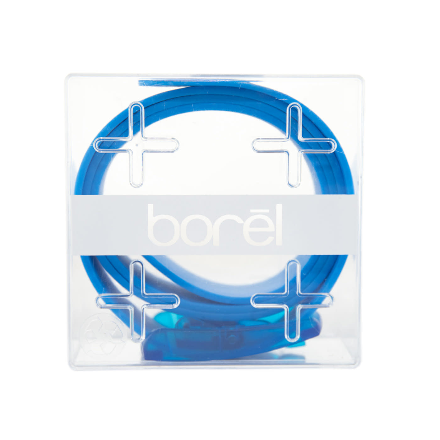 'Borel Nickel Free Silicone Belt' in 'Blue' colour