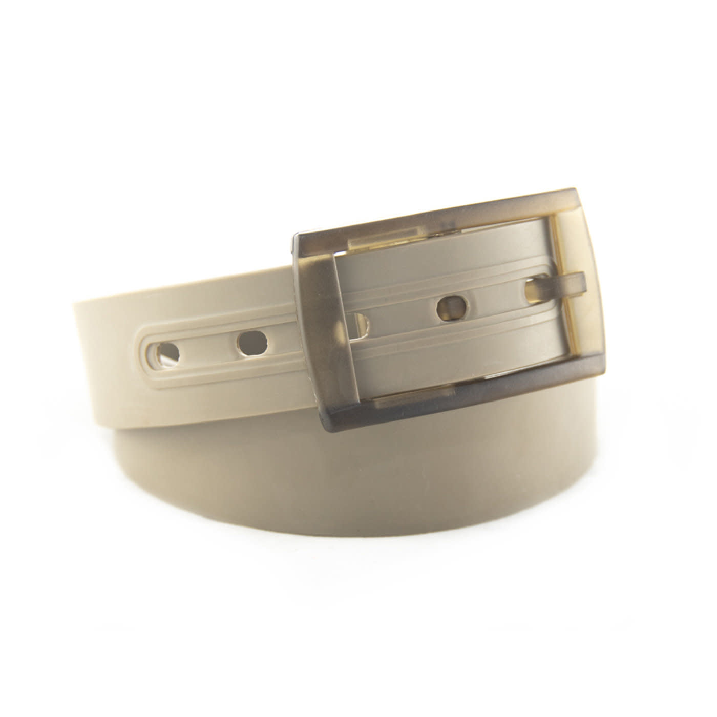 'Borel Nickel Free Silicone Belt' in 'Khaki' colour