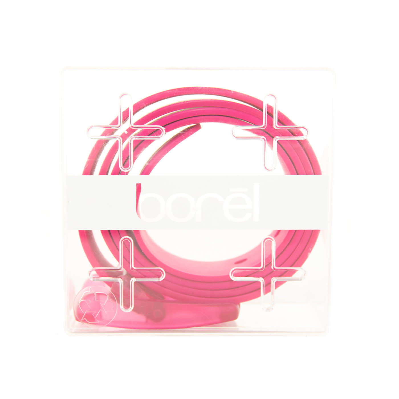 'Borel Nickel Free Silicone Belt' in 'Pink' colour