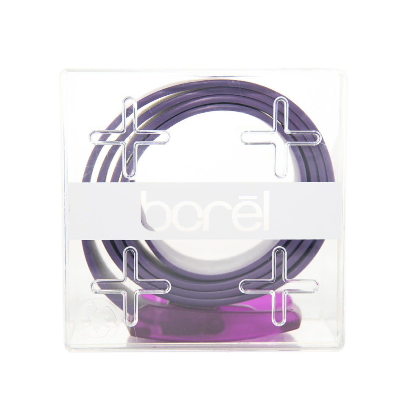 'Borel Nickel Free Silicone Belt' in 'Purple' colour