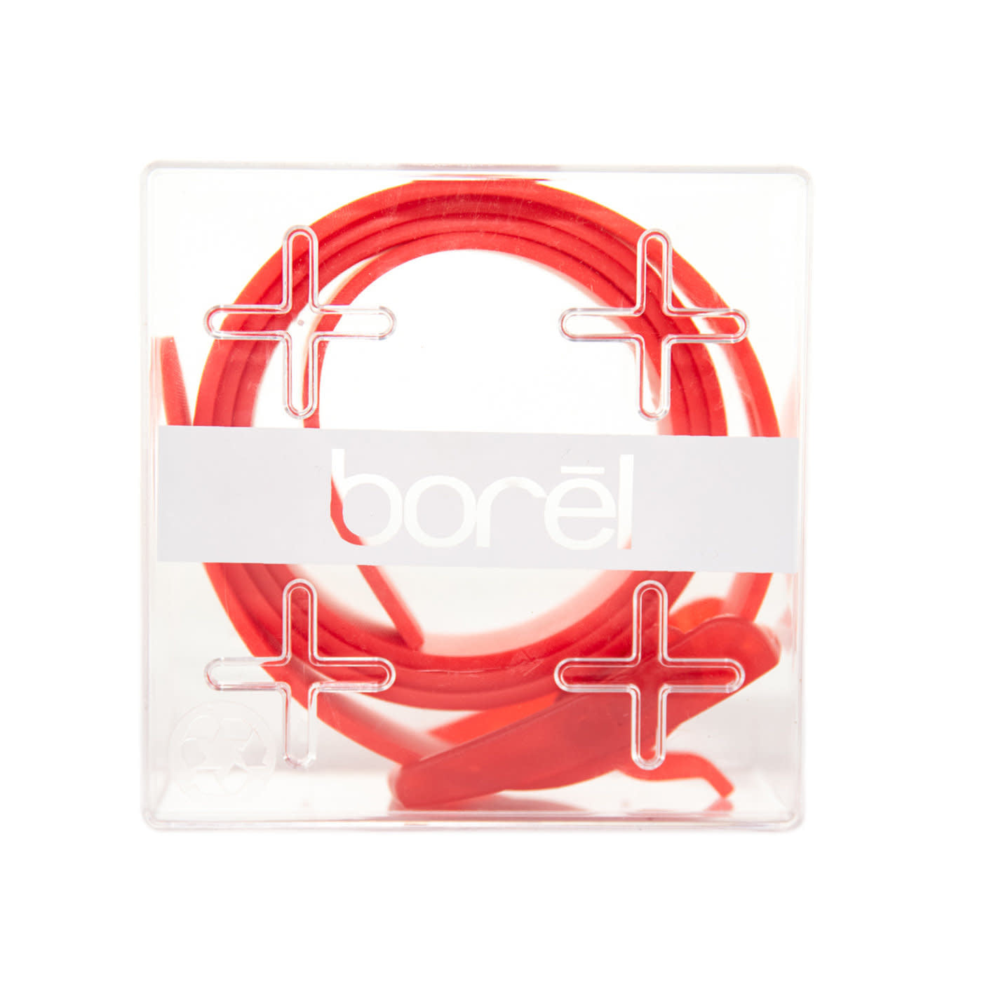 'Borel Nickel Free Silicone Belt' in 'Red' colour