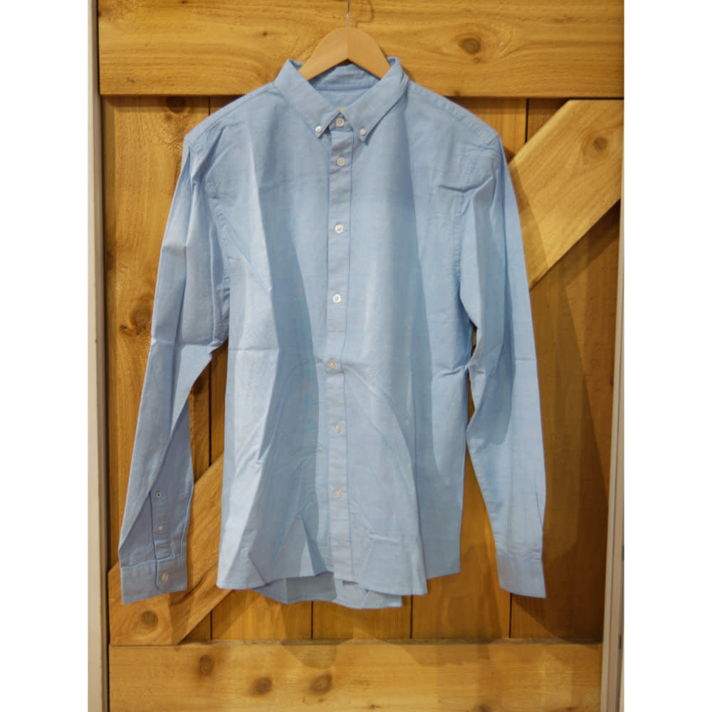 RVLT Oluf Button Up Shirt - Light Blue - 1 - Tops - Shirts (Long Sleeve)