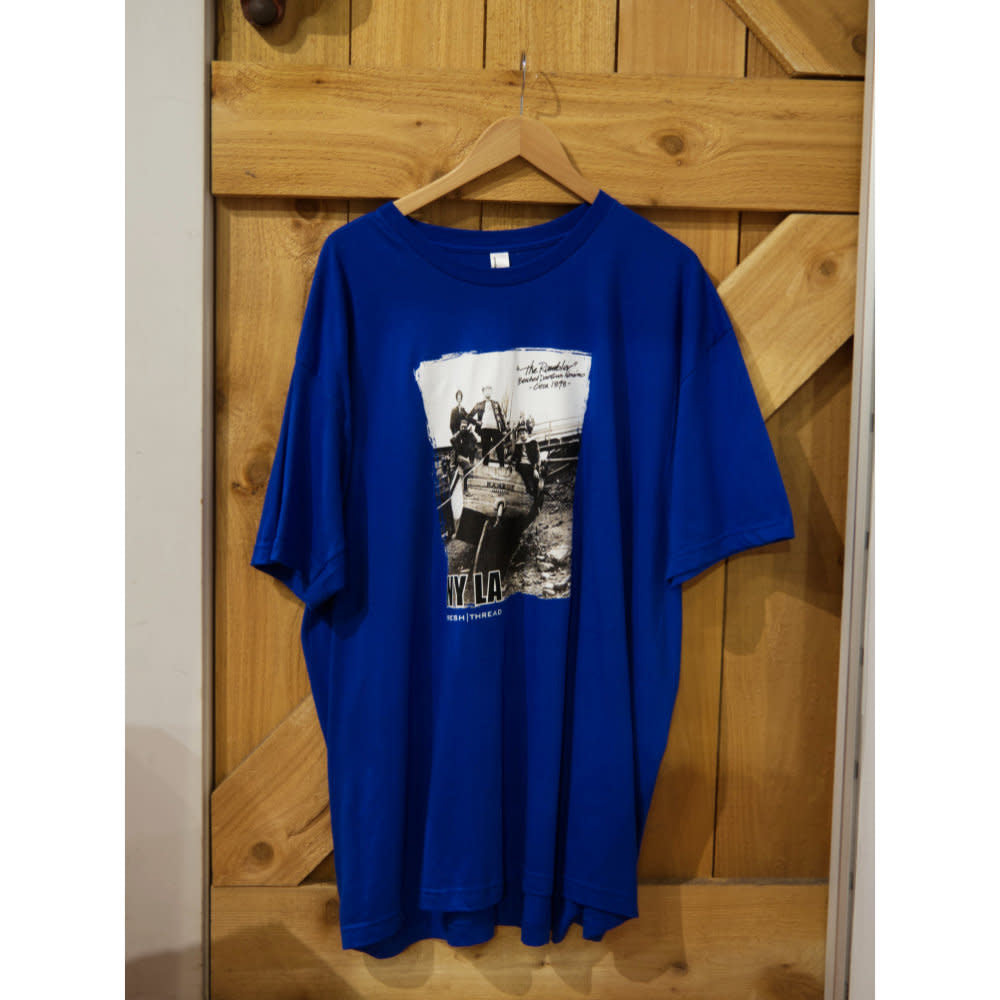 'NYLA Fresh Thread Nanaimo Heritage Tee - Rambler' in 'Blue' colour