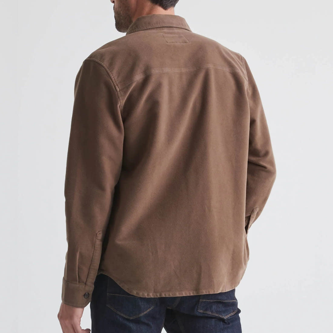 'Du/er No Sweat Moleskin Shirt' in 'Kalamata' colour