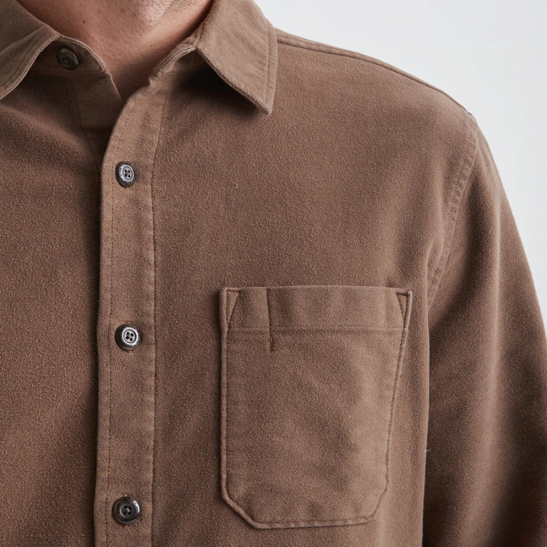 'Du/er No Sweat Moleskin Shirt' in 'Kalamata' colour