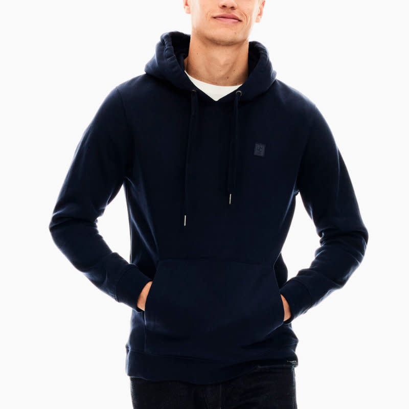 'Garcia Logo Pullover Hoodie' in 'Dark Moon' colour