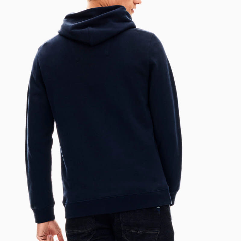 'Garcia Logo Pullover Hoodie' in 'Dark Moon' colour