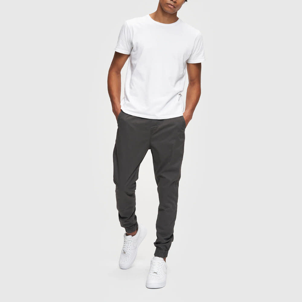 'Kuwalla-tee Midweight Chino Jogger' in 'Charcoal' colour