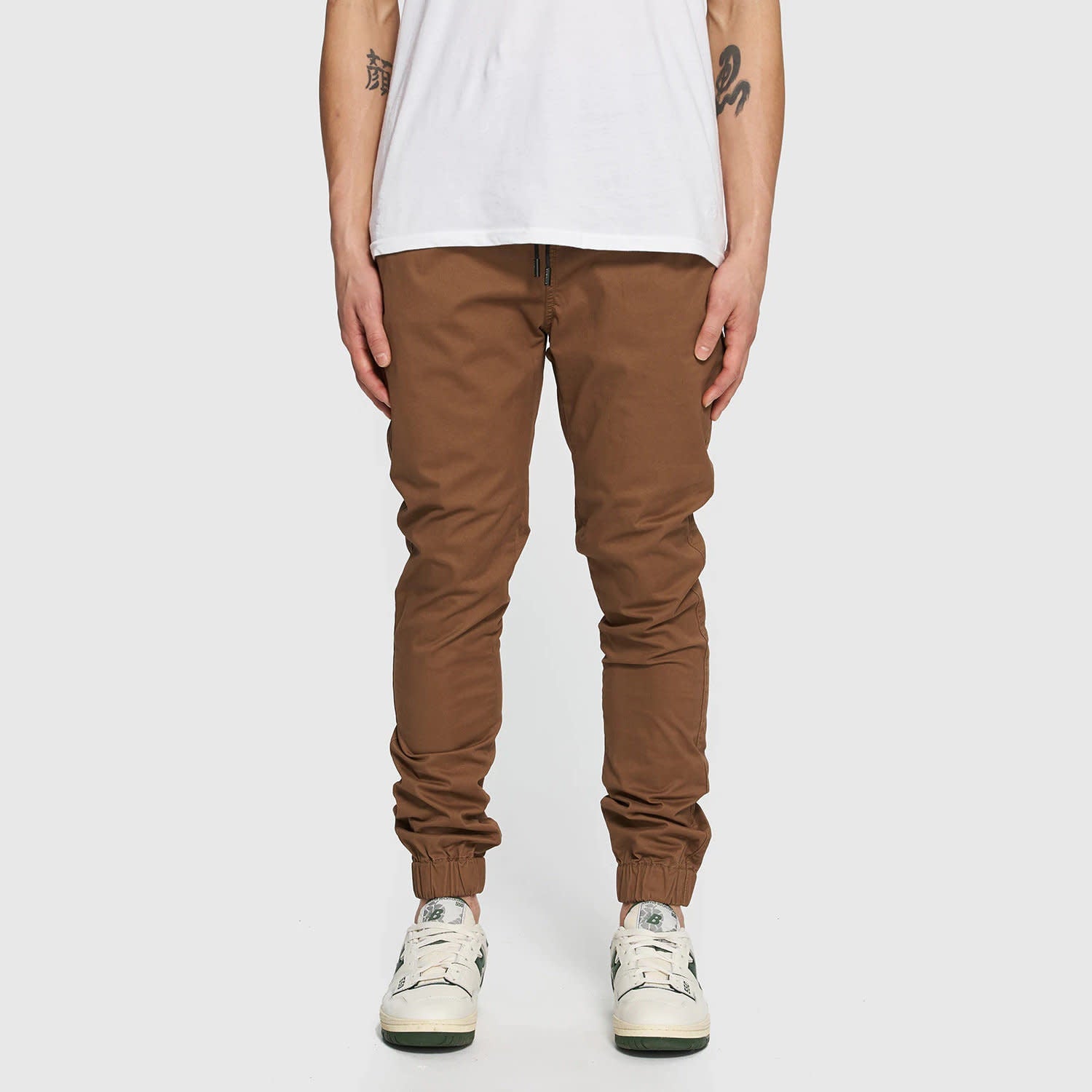 'Kuwalla-tee Midweight Chino Jogger' in 'Bronze' colour