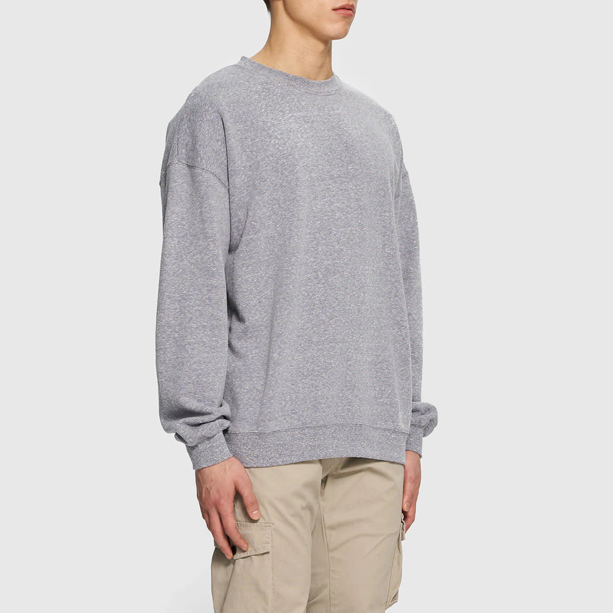 'Kuwalla-tee Triblend Crew Sweater' in 'Heather Grey' colour