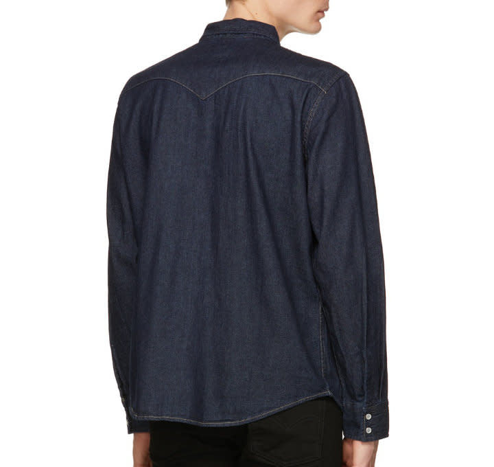 'Levis Barstow Western Shirt - Indigo' in 'Dark Wash' colour