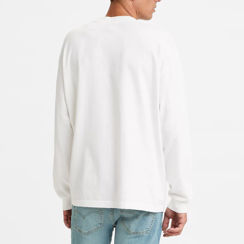 'Levis Red Tab L/S Casual T-Shirt' in 'White' colour
