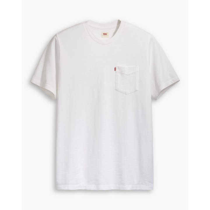 'Levis Relaxed Fit Pocket Tee' in 'White' colour