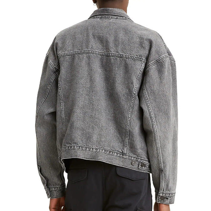 Levis Vintage Fit Trucker Jacket - Grey - Grey Wash - 2 - Tops - Overshirts
