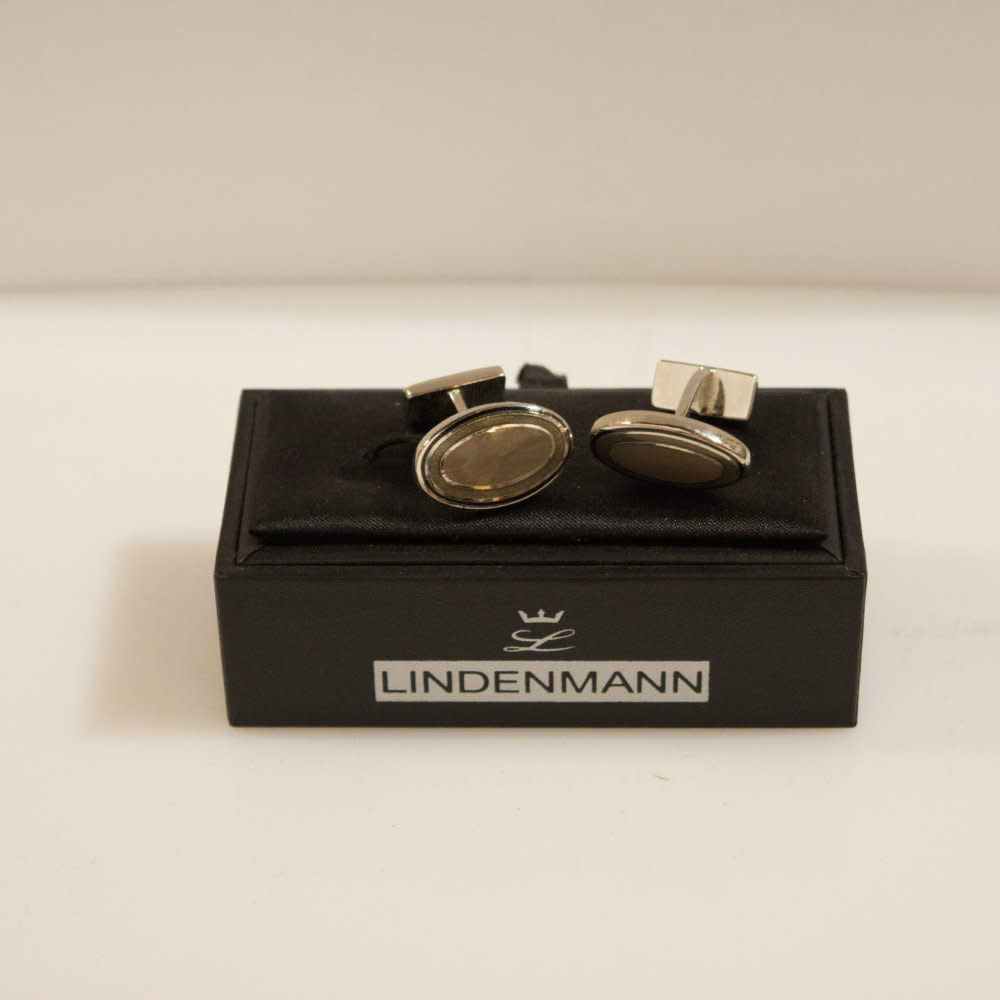 'Lindenmann Assorted Cufflinks' in 'Bronze Oval' colour