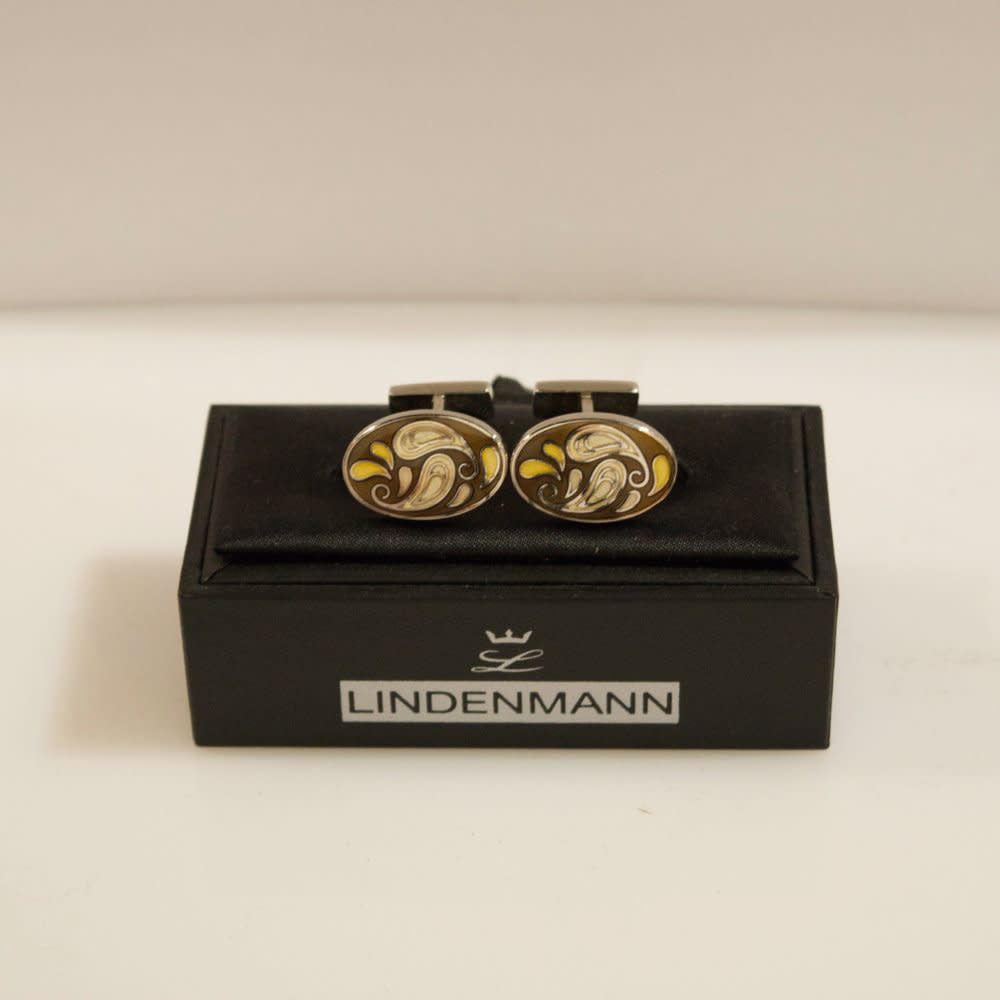 'Lindenmann Assorted Cufflinks' in 'Bronze Droplet' colour